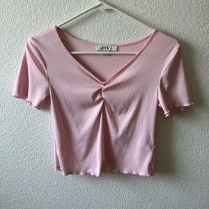 Pink Crop Top